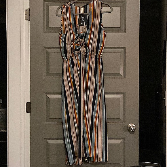 Multi-colored Striped jumpsuit from Juju’s Boutique - Picture 1 of 4